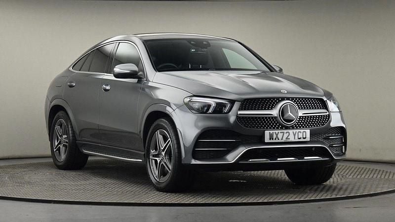 Graphite grey Used 2022 Mercedes GLE350 AMG line Coupe | £51,750 (A bit pricey) - Image 1/4