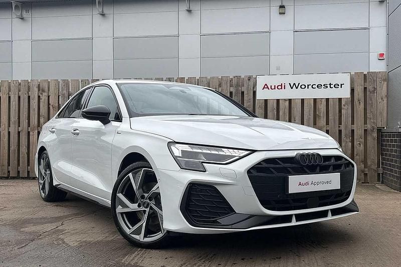 Used Audi A3 Black Edition 150 HP (110 kW) 2025 White Sedan