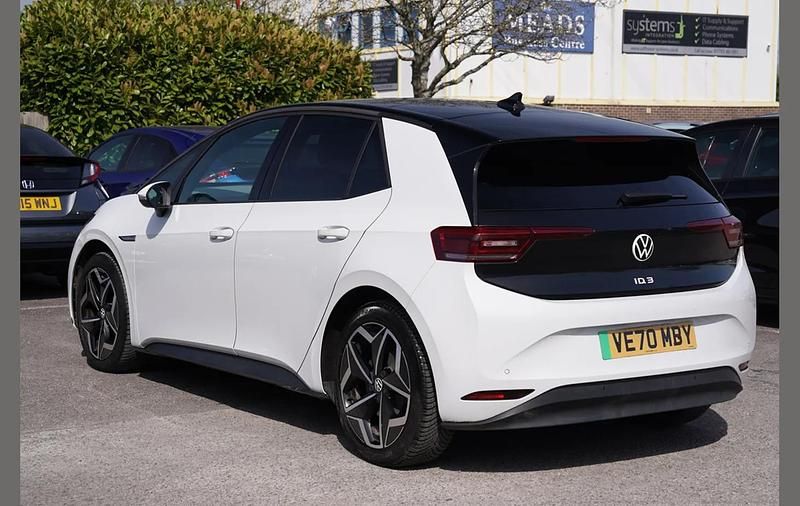 Used VW ID.3 Pro Performance 150 kW (204 HP) 2020 White Hatchback