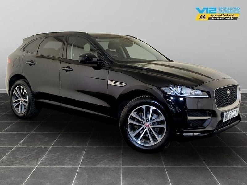 Black Used 2018 Jaguar F-Pace R-Sport SUV | £15,995 (Super price) - Image 1/2