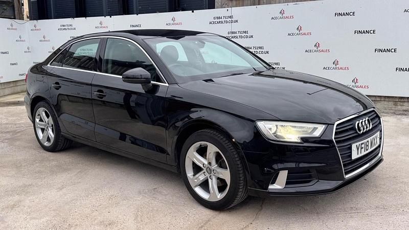 Used Audi A3 Sport 116 HP (85 kW) 2018 Black Sedan