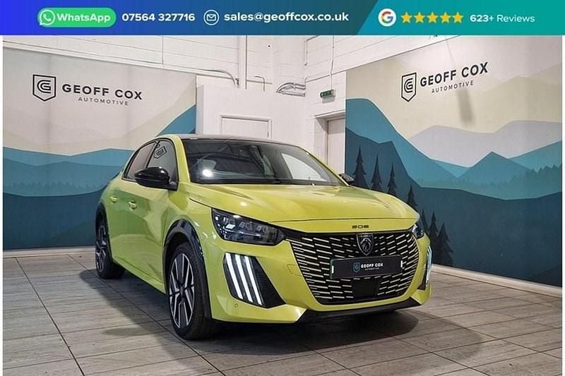 Used Peugeot e-208 GTi 100 kW (136 HP) 2024 Yellow Hatchback