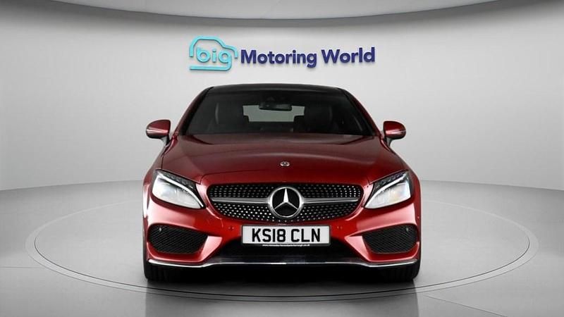 Used Mercedes C250 AMG line 204 HP (150 kW) 2018 Red Coupe