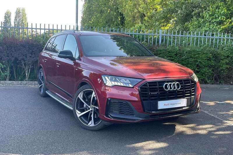 Matador red metallic Used 2021 Audi Q7 Black Edition SUV | £40,880 (A bit pricey) - Image 1/4