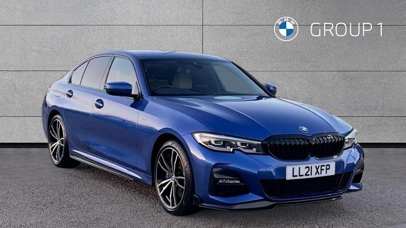 Used BMW 330e M Sport 292 HP (214 kW) 2021 Blue Sedan