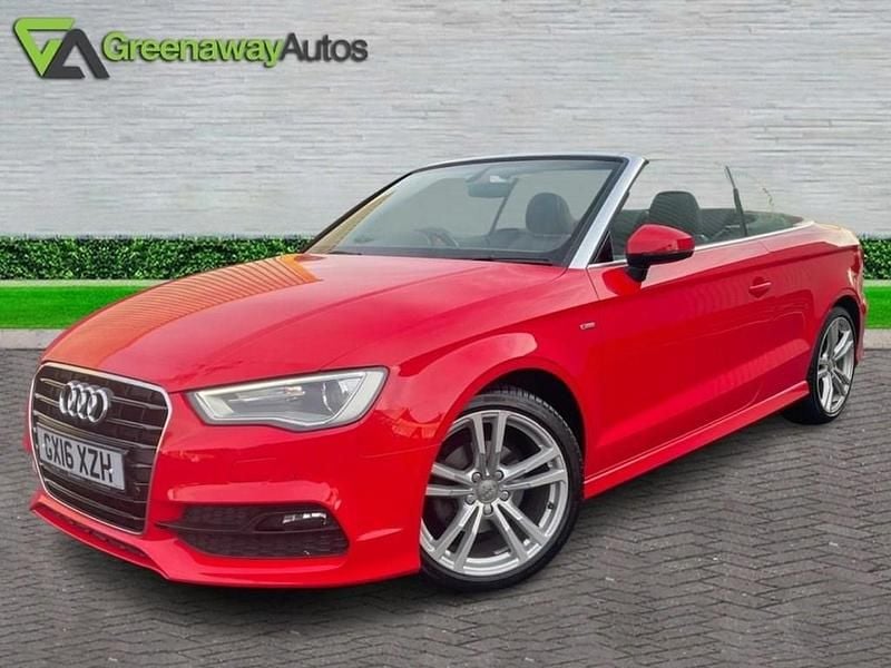 Red Used 2016 Audi A3 Cabriolet S-Line Cabriolet | £12,291 (Fair price) - Image 1/4