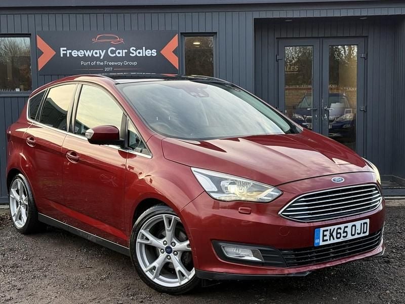 Red Used 2015 Ford C-MAX Titanium X MPV | £4,650 (Fair price) - Image 1/3