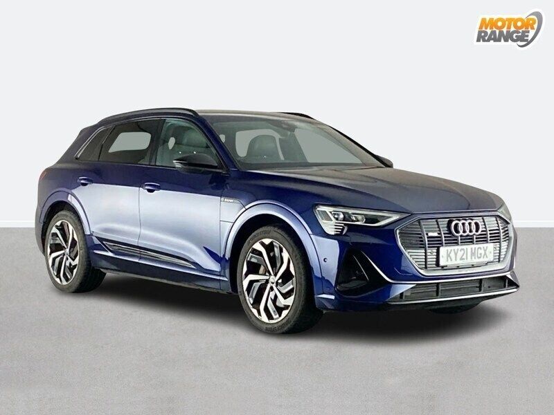 Blue Used 2021 Audi e-tron Black Edition SUV | £26,495 (Fair price) - Image 1/4
