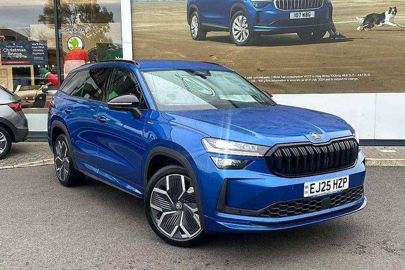 Used Skoda Kodiaq SportLine 147 HP (108 kW) 2025 Race blue metallic SUV