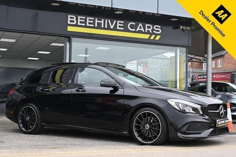 Used Mercedes CLA220 Shooting Brake AMG line 177 HP (130 kW) 2017 Black Estate