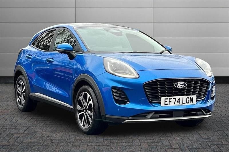 Digital aqua blue Used 2024 Ford Puma Titanium Hatchback | £19,750 (Expensive) - Image 1/4