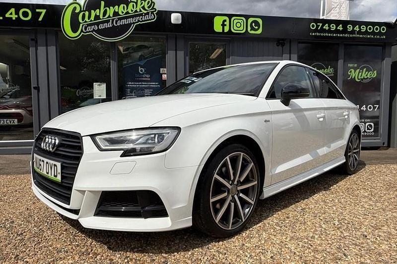 Used Audi A3 Black Edition 116 HP (85 kW) 2017 White Sedan