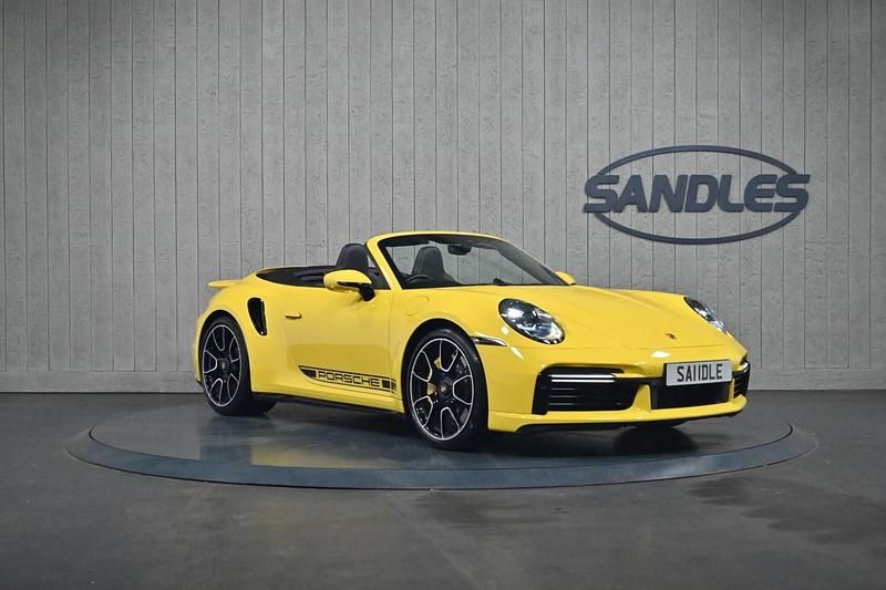 Yellow Used 2022 Porsche 911 Turbo S Cabriolet Cabriolet | £144,999 (Fair price) - Image 1/4