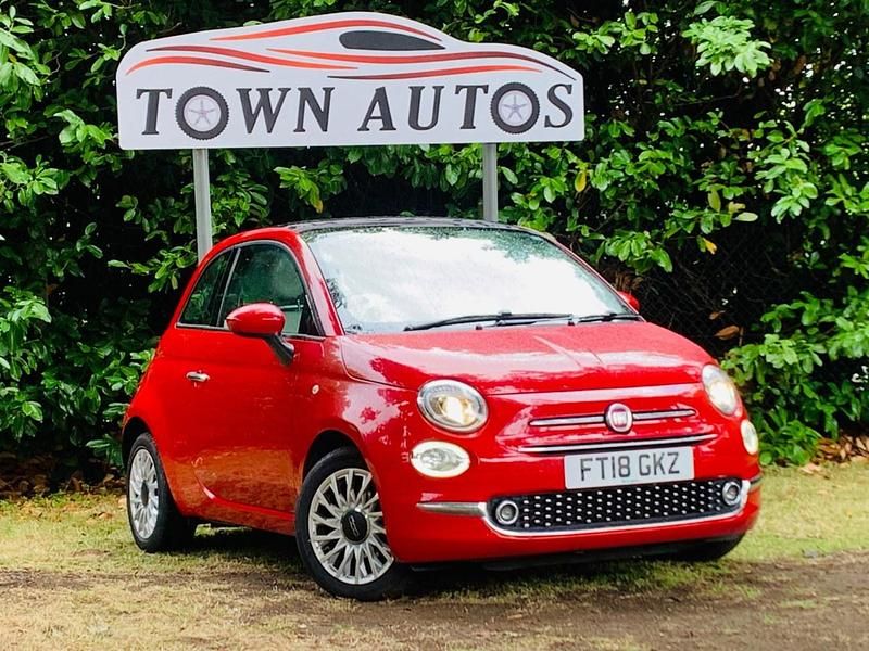 Red Used 2018 Fiat 500 Lounge Hatchback | £4,490 (Good price) - Image 1/4