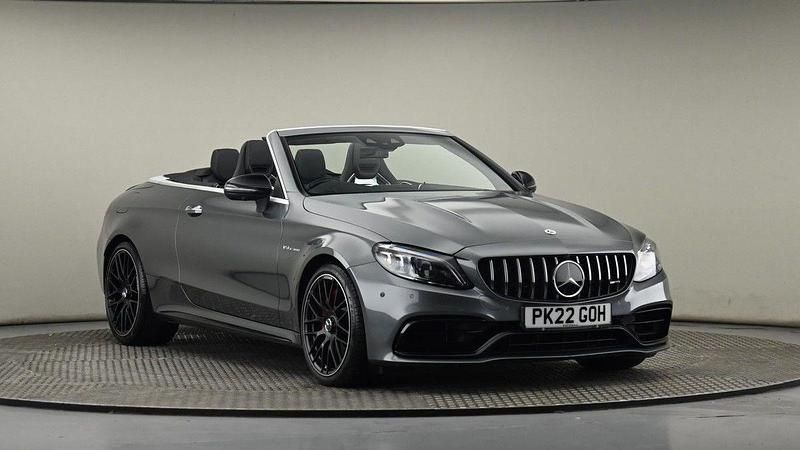 Selenite gray metallic finish Used 2022 Mercedes C63 AMG Premium Plus Cabriolet | £51,200 (A bit pricey) - Image 1/4