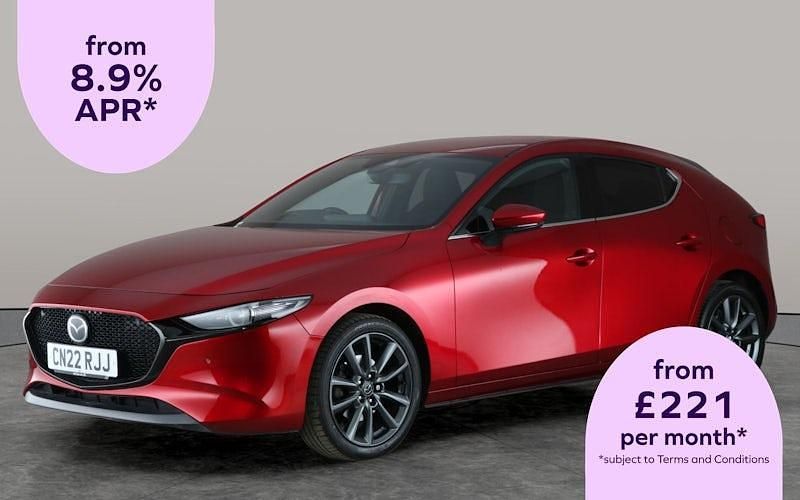 Red Used 2022 Mazda 3 Inclusive Hatchback | £15,143 (Fair price) - Image 1/2