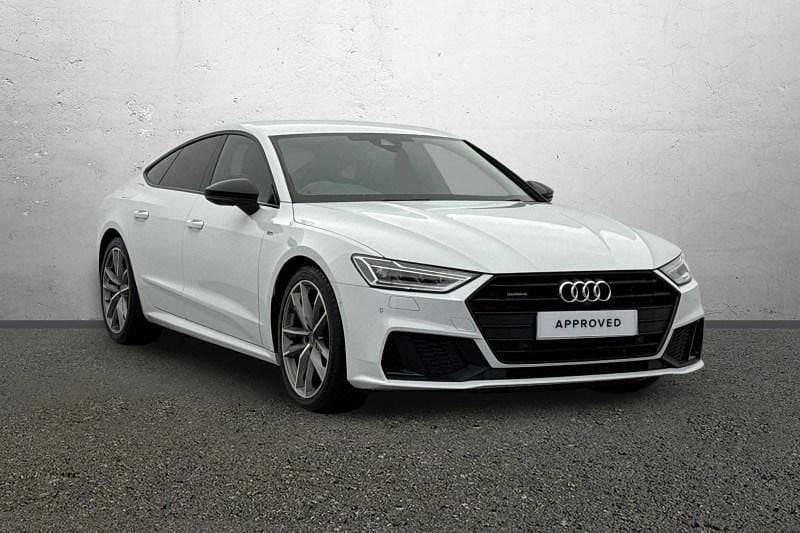 Used Audi A7 Black Edition 2023 White Hatchback