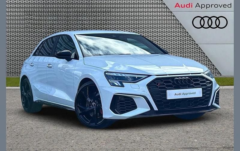 White Used 2023 Audi S3 Sportback Black Edition Hatchback | £35,493 - Image 1/4