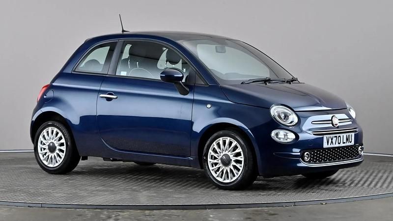 Blue Used 2021 Fiat 500 Lounge Hatchback | £8,998 (Fair price) - Image 1/4