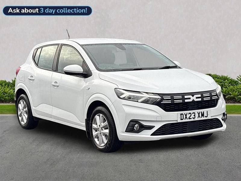 White Used 2023 Dacia Sandero Expression Hatchback | £10,724 (Good price) - Image 1/2