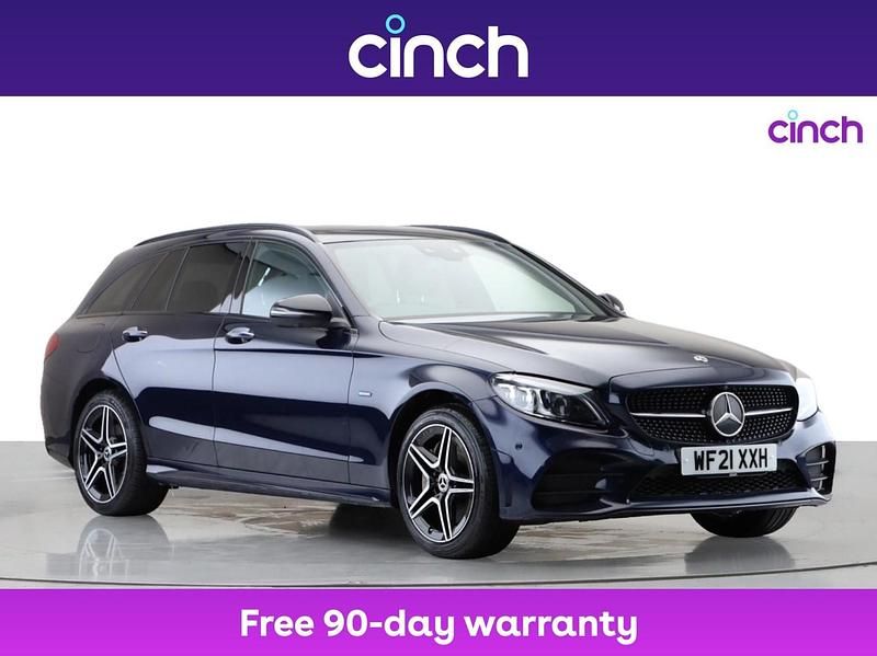 Blue Used 2021 Mercedes C300e AMG line Estate | £17,499 (Fair price) - Image 1/3
