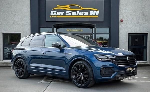 Blue Used 2022 VW Touareg Black Edition SUV | £41,900 (Fair price) - Image 1/4