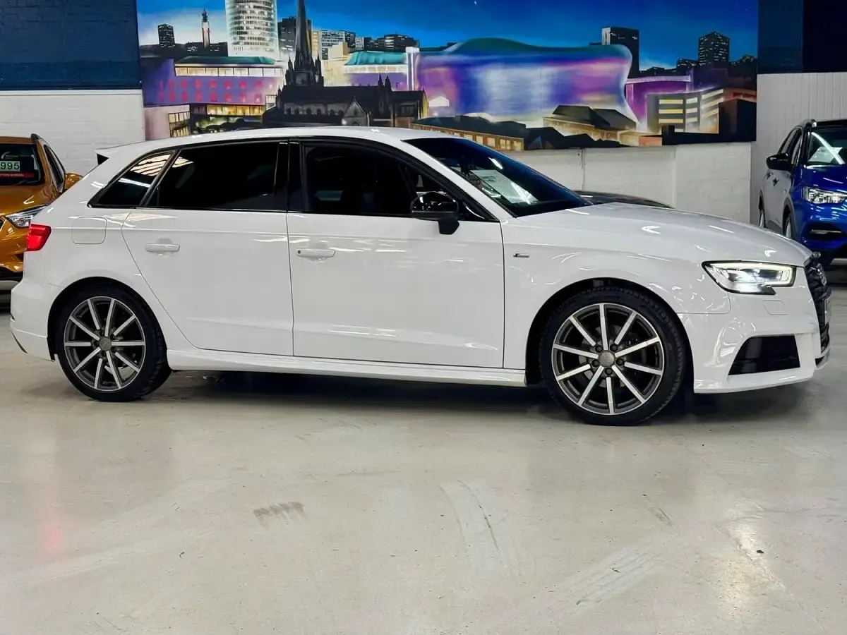 Used Audi A3 Sportback Black Edition 2018 White Hatchback