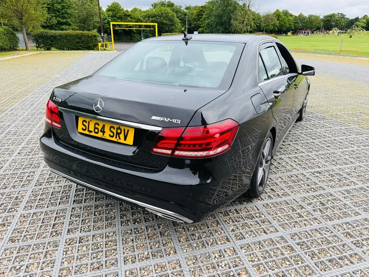 Used Mercedes E220 AMG line 2014 Black Sedan
