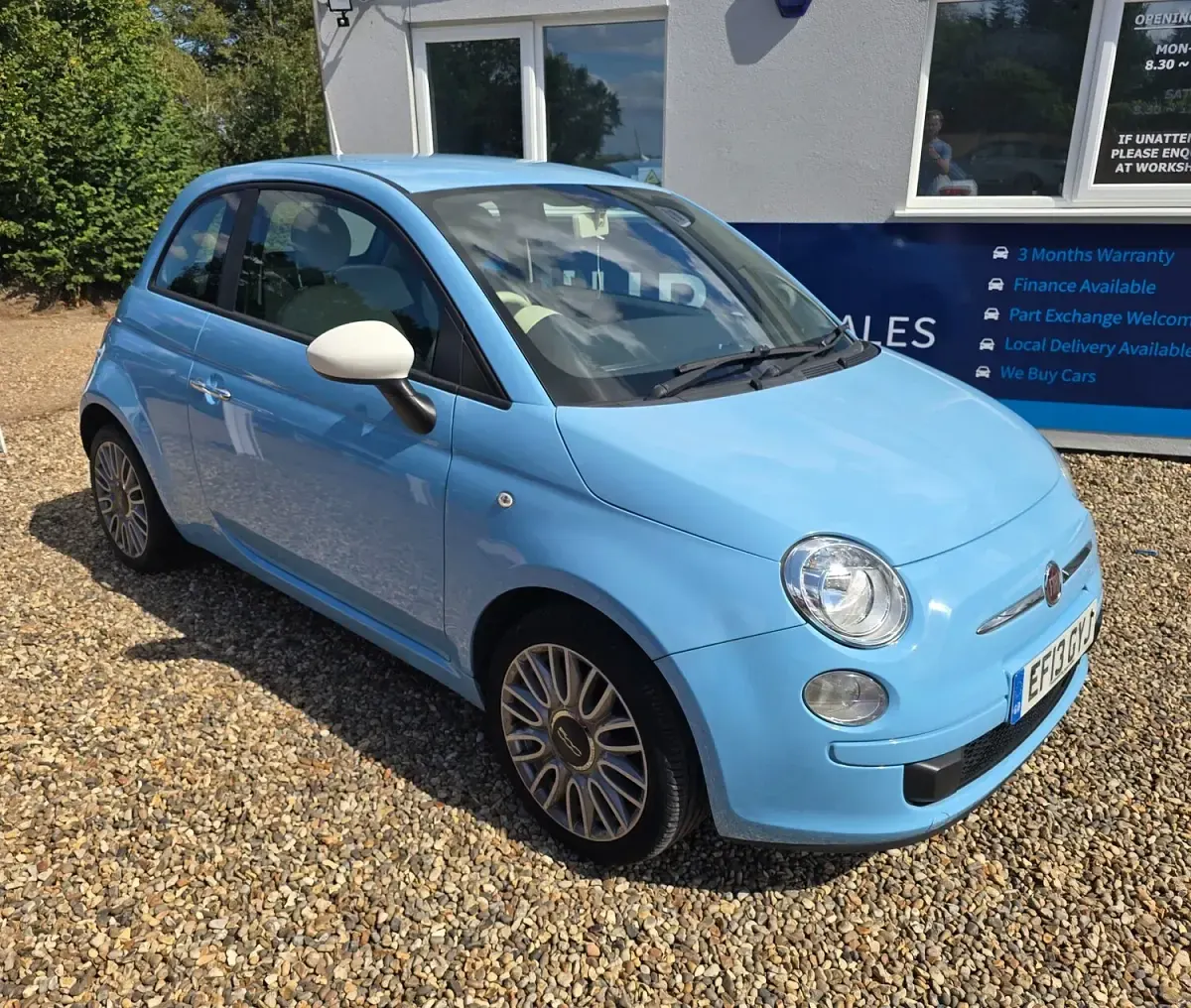 Used Fiat 500 69 HP (50 kW) 2013 Blue Hatchback
