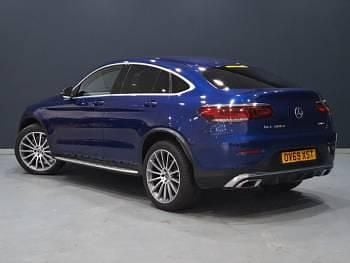 Used Mercedes GLC300 AMG Line Premium 245 HP (180 kW) 2019 Blue Coupe