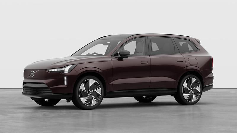 New Volvo EX90 Ultra 500 kW (680 HP) 2026 Mulberry red SUV