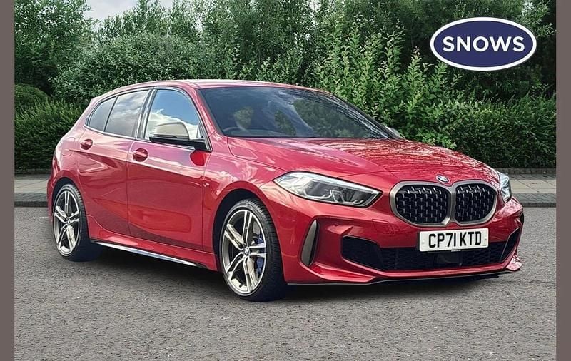 Used BMW M135 Comfort Edition 306 HP (225 kW) 2021 Red Hatchback