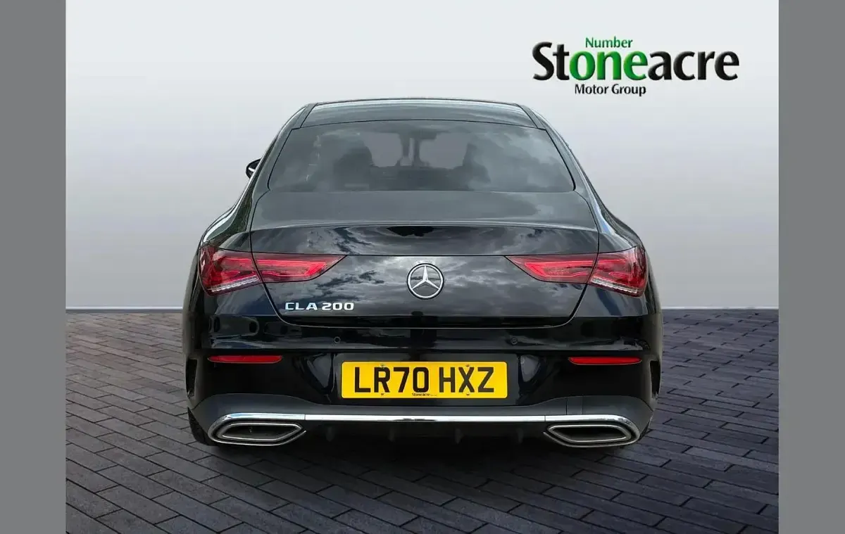 Used Mercedes CLA200 AMG line 163 HP (119 kW) 2020 Black Coupe