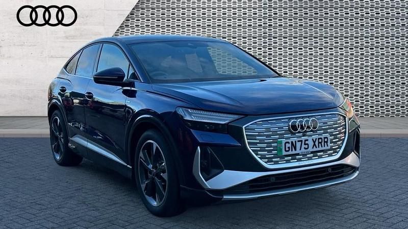 Blue Used 2025 Audi Q4 Sportback e-tron S-Line SUV | £35,590 (Good price) - Image 1/4