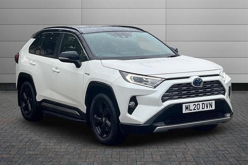 White pearl black Used 2020 Toyota RAV4 Hybrid SUV | £25,050 (A bit pricey) - Image 1/3