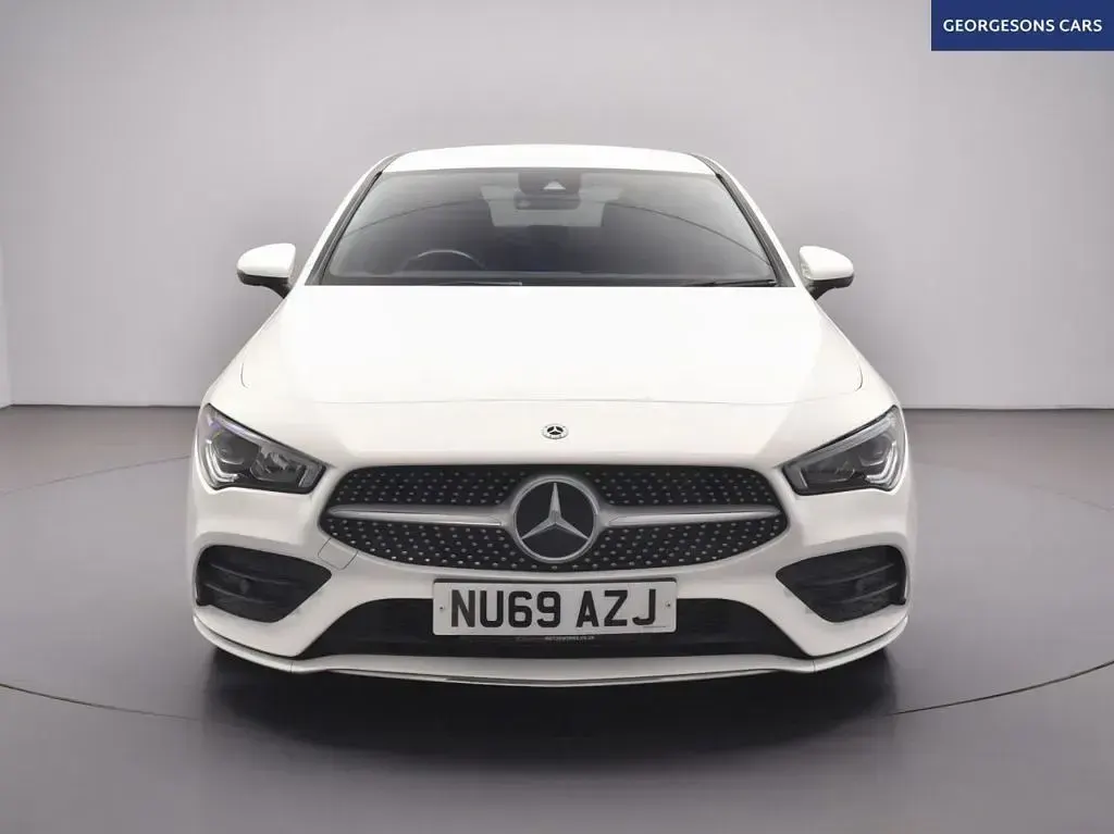 Used Mercedes CLA200 AMG line 163 HP (119 kW) 2019 White Coupe