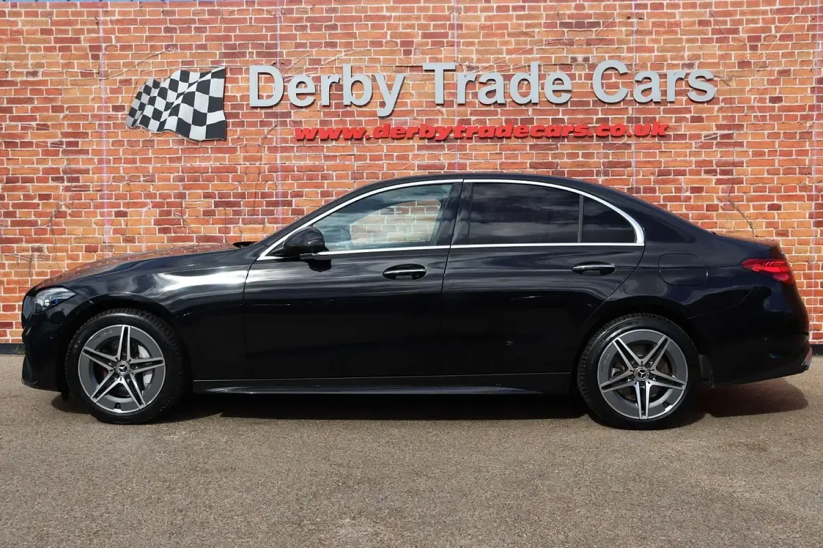 Used Mercedes C300e AMG line 2022 Black Sedan