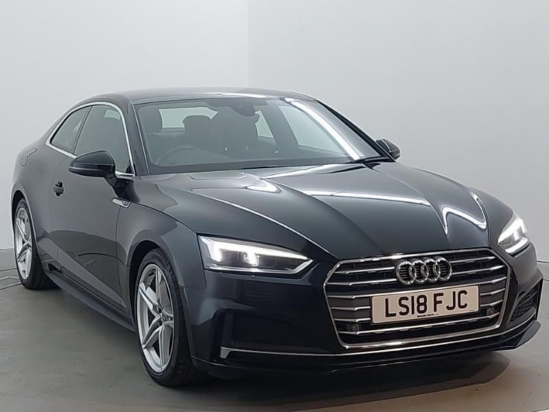 Used Audi A5 S-Line 190 HP (139 kW) 2018 Black Coupe