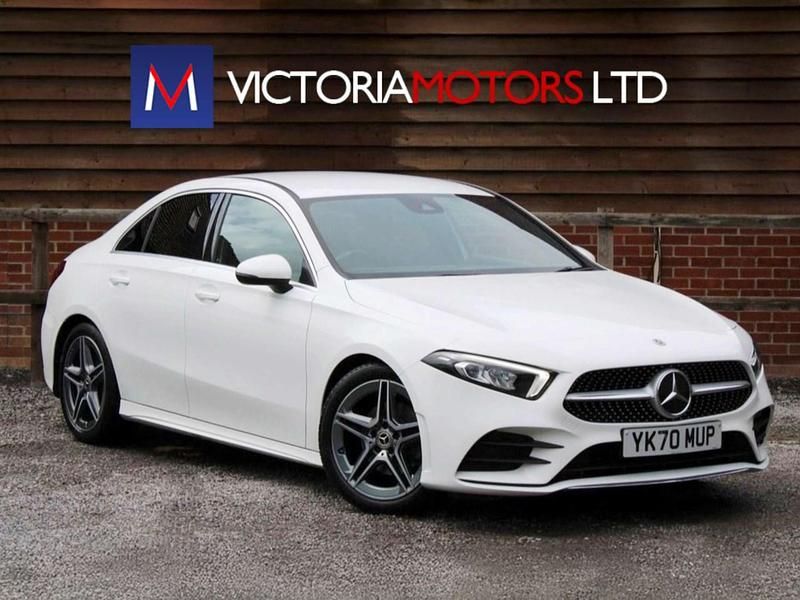 White Used 2020 Mercedes A180 AMG line Sedan | £15,995 (Fair price) - Image 1/4