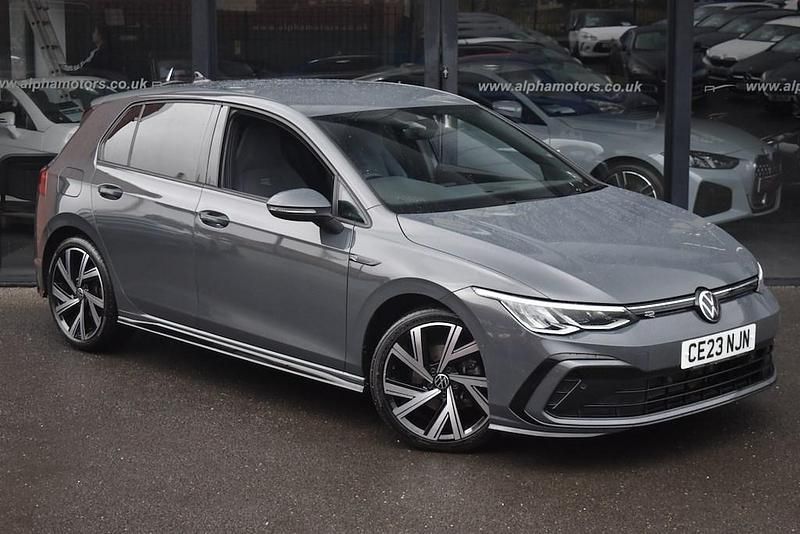 Dolphin grey Used 2023 VW Golf VIII R-line Hatchback | £20,990 (Fair price) - Image 1/3