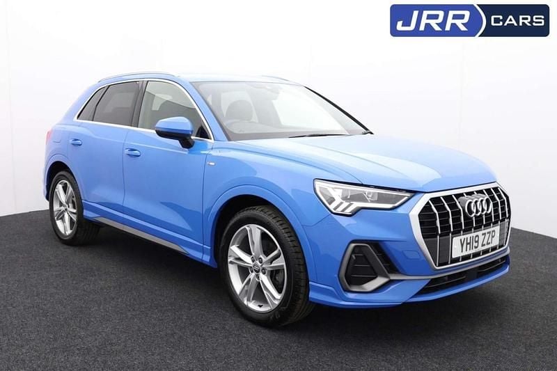 Blue Used 2019 Audi Q3 S-Line SUV | £22,280 (Fair price) - Image 1/4