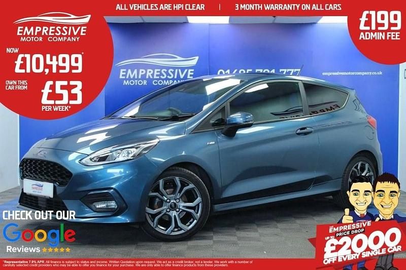 Blue Used 2019 Ford Fiesta ST-Line Hatchback | £10,499 (A bit pricey) - Image 1/4