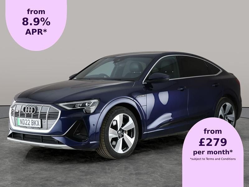 Blue Used 2022 Audi e-tron S-Line SUV | £20,133 (Good price) - Image 1/2