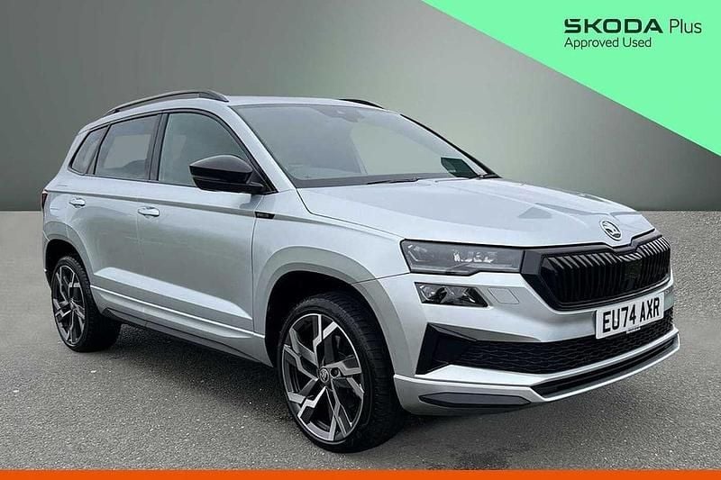 Used Skoda Karoq SportLine 150 HP (110 kW) 2024 Silver SUV