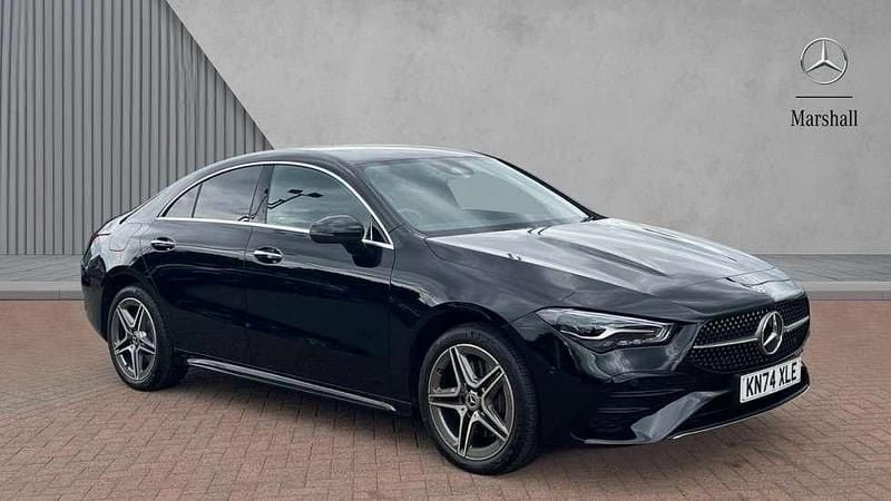 Cosmos black metallic Used 2024 Mercedes CLA250e Executive Sedan | £30,257 (Fair price) - Image 1/4