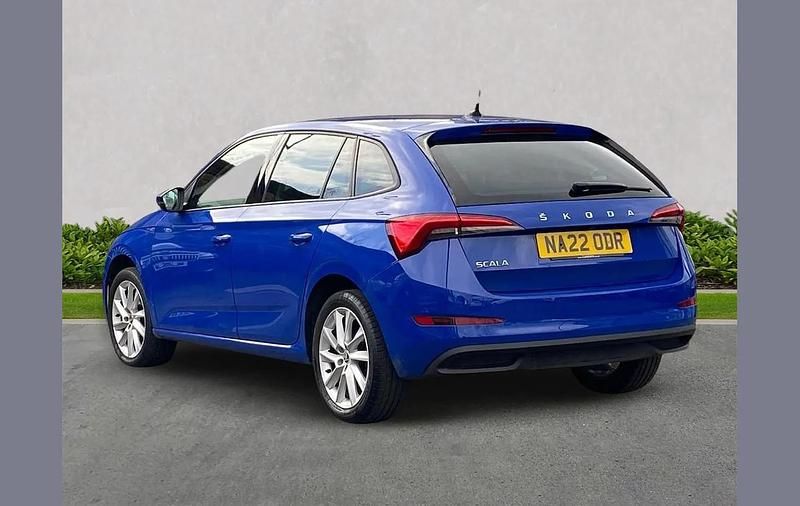 Used Skoda Scala SE L 108 HP (79 kW) 2022 Blue Hatchback