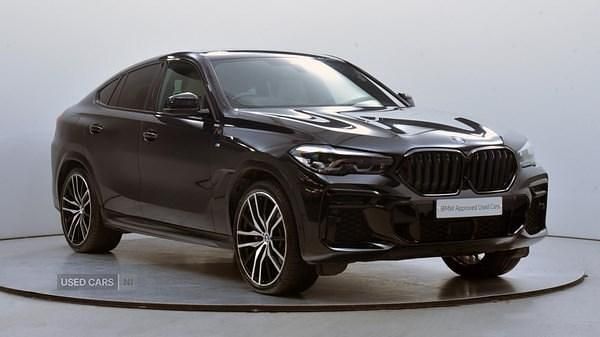 Black Used 2021 BMW X6 M Sport SUV | £44,995 (Fair price) - Image 1/4