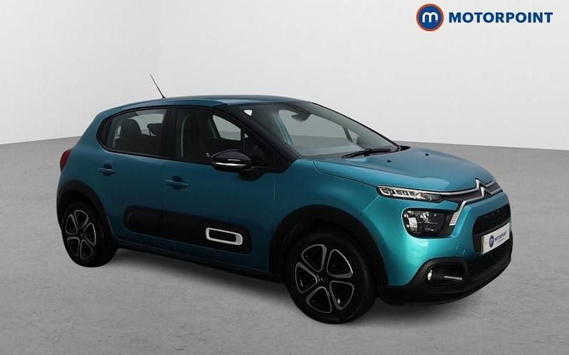 Blue Used 2022 Citroën C3 PureTech Hatchback | £10,099 (Good price) - Image 1/4