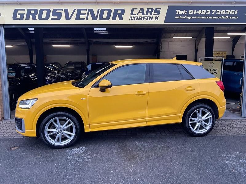 Used Audi Q2 S-Line 150 HP (110 kW) 2017 Yellow SUV