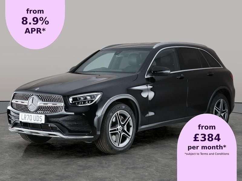 Black Used 2020 Mercedes GLC220 AMG line SUV | £25,139 (Fair price) - Image 1/2